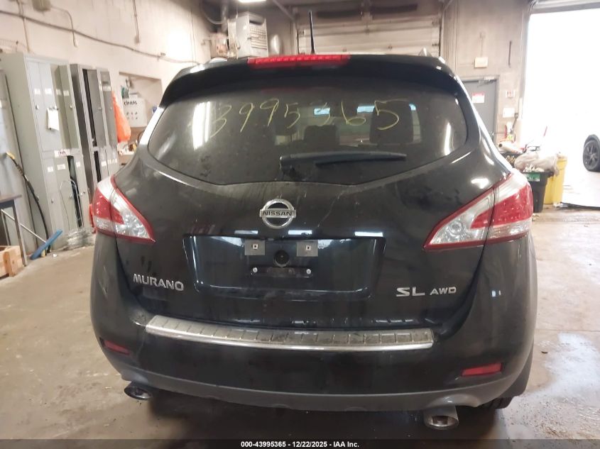 2012 Nissan Murano Sl VIN: JN8AZ1MW4CW204286 Lot: 43995365