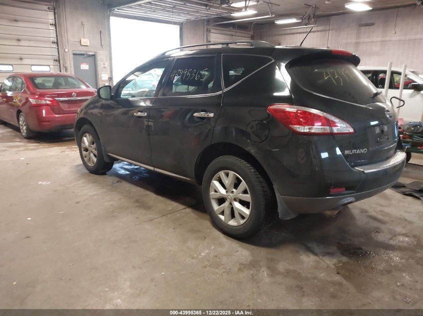 2012 Nissan Murano Sl VIN: JN8AZ1MW4CW204286 Lot: 43995365