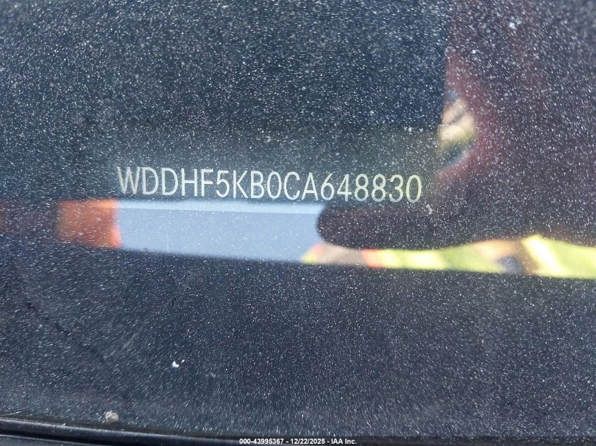 2012 Mercedes-Benz E 350 VIN: WDDHF5KB0CA648830 Lot: 43995367