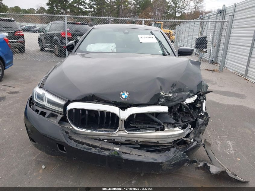 2021 BMW 530I VIN: WBA53BH06MWX01543 Lot: 43995532