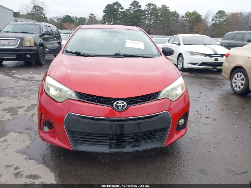 2015 Toyota Corolla S Plus VIN: 2T1BURHE2FC391278 Lot: 43995587