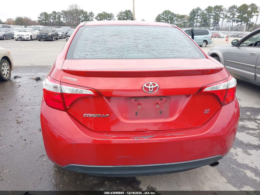 2015 Toyota Corolla S Plus VIN: 2T1BURHE2FC391278 Lot: 43995587