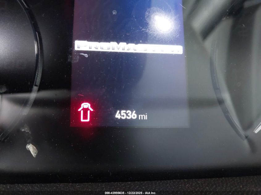 2025 Ram Promaster 2500 Tradesman High Roof 159 Wb W/Pass Seat VIN: 3C6LRVDG7SE517580 Lot: 43995635