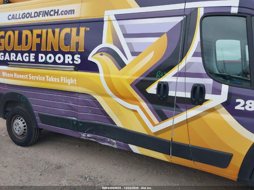 2025 Ram Promaster 2500 Tradesman High Roof 159 Wb W/Pass Seat VIN: 3C6LRVDG7SE517580 Lot: 43995635