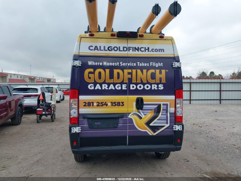 2025 Ram Promaster 2500 Tradesman High Roof 159 Wb W/Pass Seat VIN: 3C6LRVDG7SE517580 Lot: 43995635