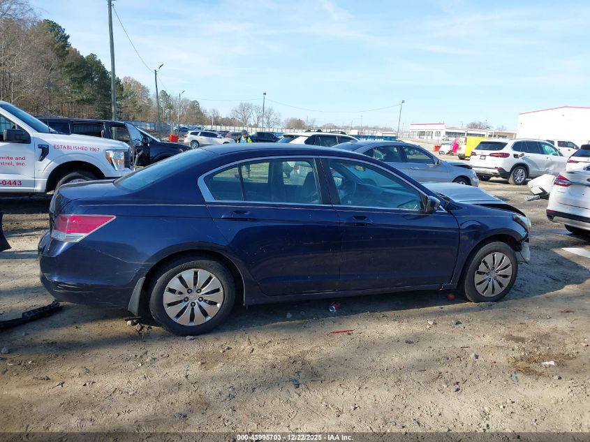 2010 Honda Accord 2.4 Lx VIN: 1HGCP2F30AA085747 Lot: 43995703