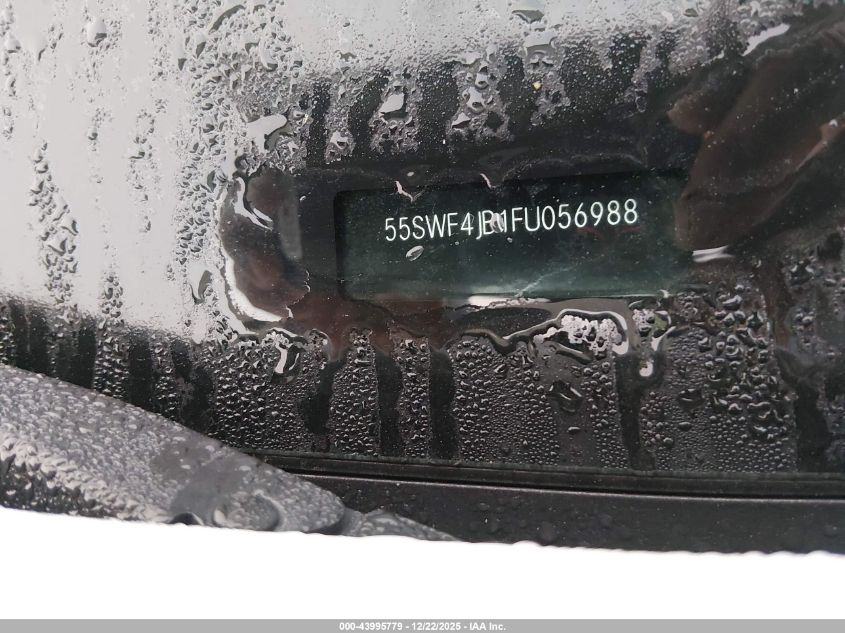 2015 Mercedes-Benz C 300 Sport VIN: 55SWF4JB1FU056988 Lot: 43995779