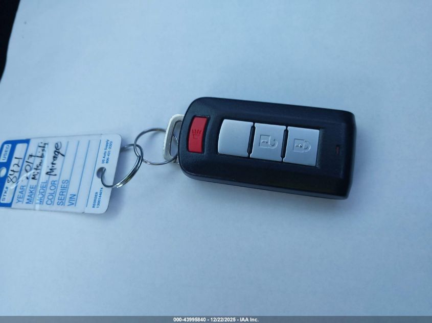 2017 Mitsubishi Mirage Se VIN: ML32A4HJ6HH013930 Lot: 43995840