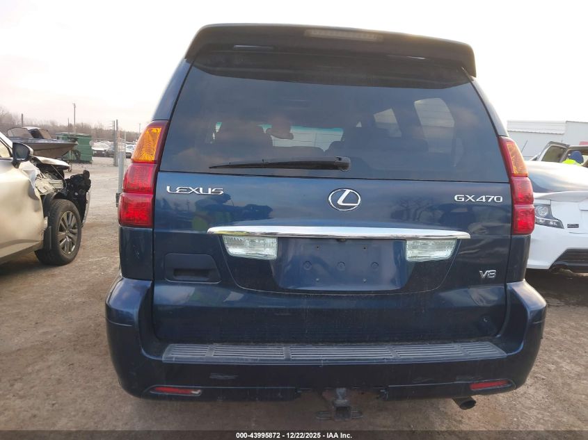2005 Lexus Gx 470 VIN: JTJBT20X250075439 Lot: 43995872
