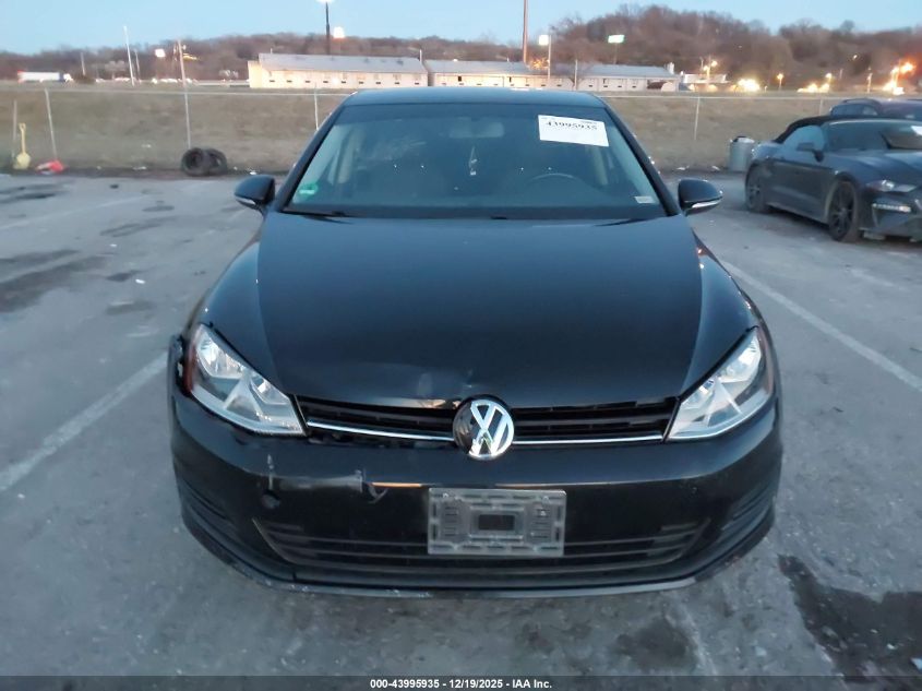 2017 Volkswagen Golf Tsi S 4-Door/Tsi Se 4-Door/Tsi Sel 4-Door/Tsi Wolfsburg Edition 4-Door VIN: 3VW217AU3HM045004 Lot: 43995935