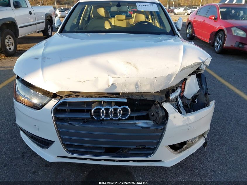 2014 Audi A4 2.0T Premium VIN: WAUAFAFL4EA057052 Lot: 43995961