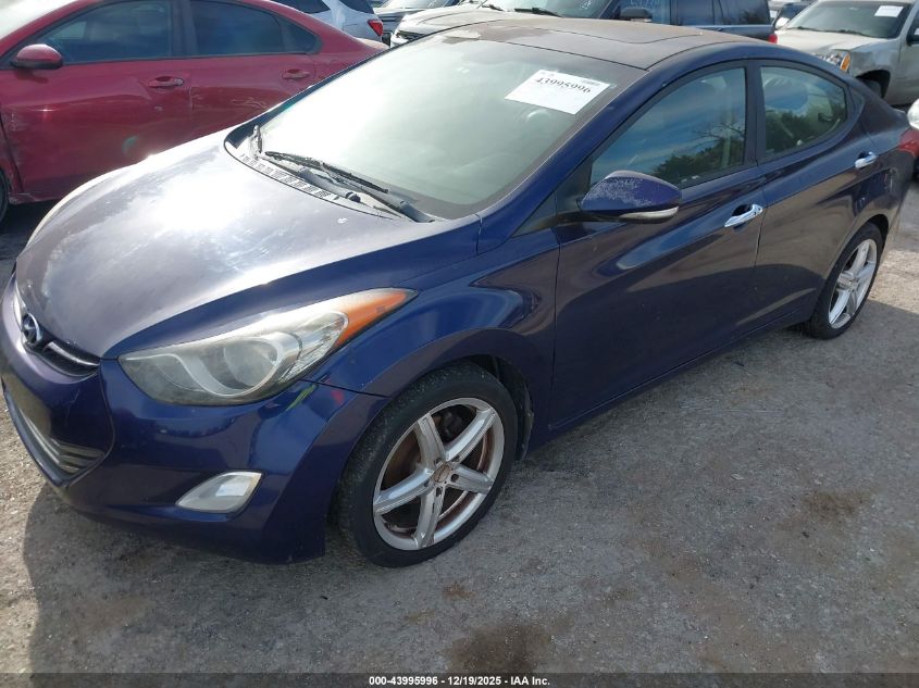 2012 Hyundai Elantra Limited VIN: 5NPDH4AE6CH144591 Lot: 43995996