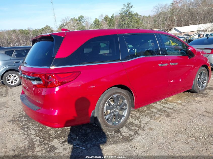 2023 Honda Odyssey Elite VIN: 5FNRL6H98PB015474 Lot: 43996040