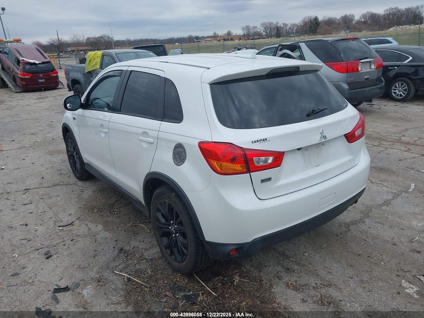 Vin: ja4ar3au8hz039420, lot: 44491800, mitsubishi outlander sport 2.0 es/2.0 le 20173