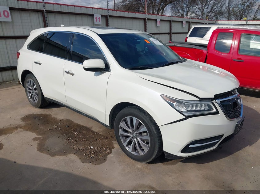 5FRYD4H47GB052970 2016 Acura Mdx Technology Acurawatch Plus Packages/Technology Package auction photo 1