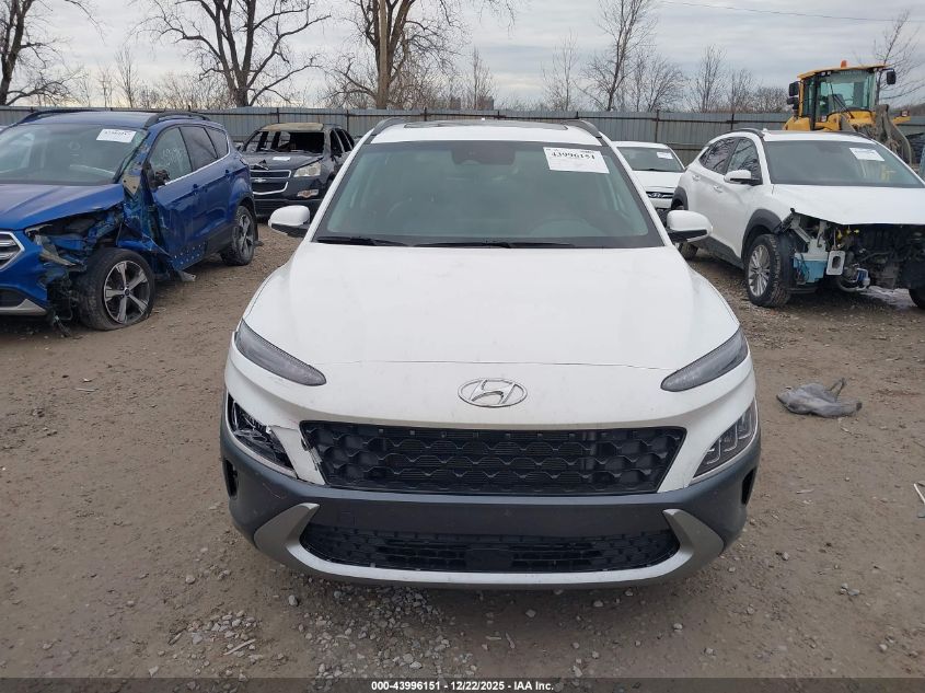 2022 Hyundai Kona Limited VIN: KM8K53A3XNU894685 Lot: 43996151