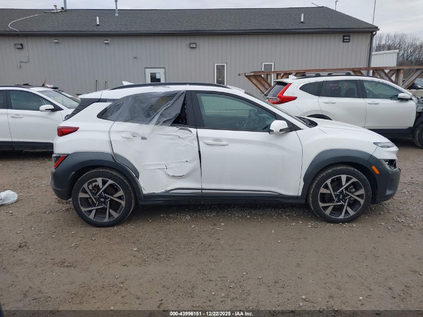 2022 Hyundai Kona Limited VIN: KM8K53A3XNU894685 Lot: 43996151