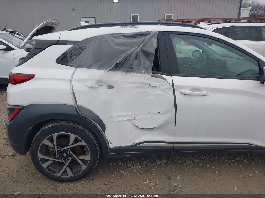 2022 Hyundai Kona Limited VIN: KM8K53A3XNU894685 Lot: 43996151