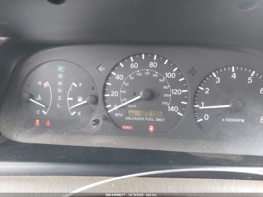 1999 Toyota Camry Le VIN: JT2BG22K1X0361593 Lot: 43996217