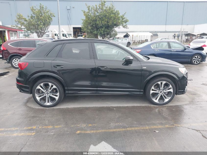 2021 Audi Q3 Premium Plus 45 Tfsi S Line Quattro Tiptronic VIN: WA1EECF37M1152507 Lot: 43996281