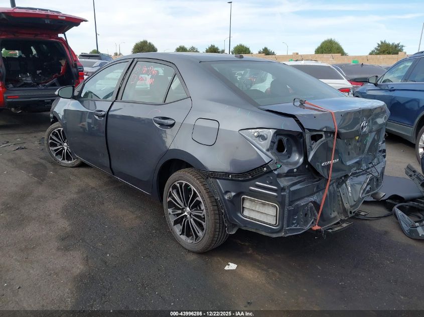 2016 Toyota Corolla S Premium VIN: 5YFBURHE0GP405955 Lot: 43996286