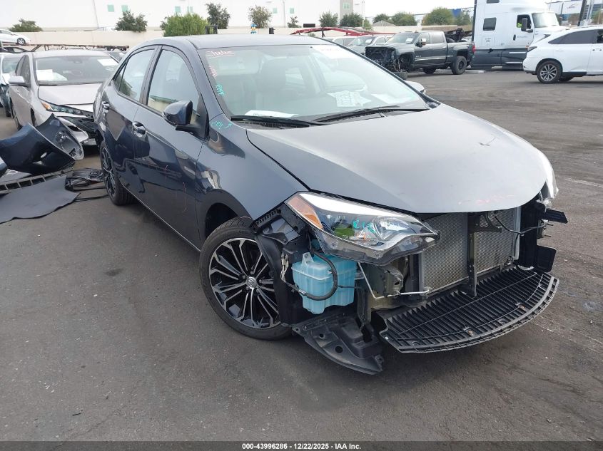 2016 Toyota Corolla S Premium VIN: 5YFBURHE0GP405955 Lot: 43996286