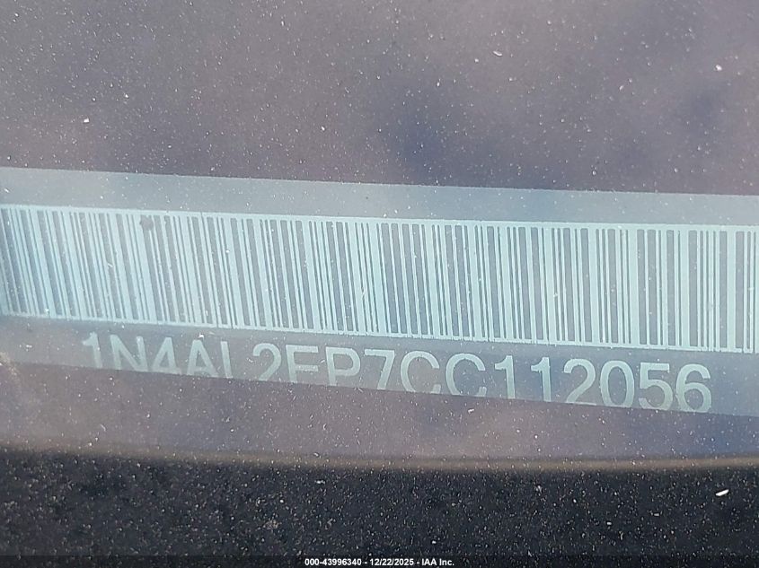 2012 Nissan Altima 2.5 S VIN: 1N4AL2EP7CC112056 Lot: 43996340