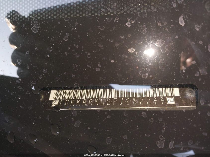2015 GMC Acadia Slt-1 VIN: 1GKKRRKD2FJ232299 Lot: 43996356