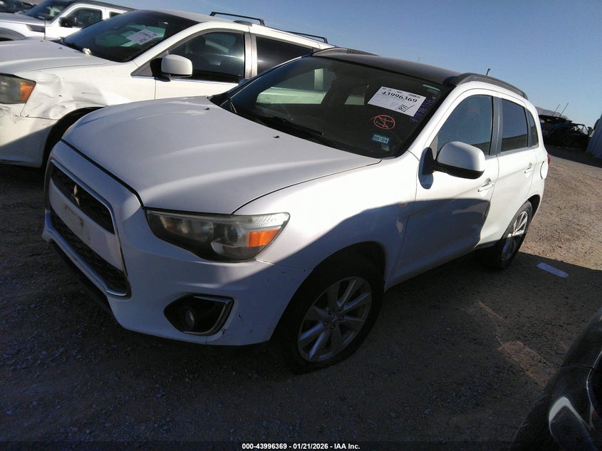Vin: 4a4ap4au1de014578, lot: 44492111, mitsubishi outlander sport se 20132