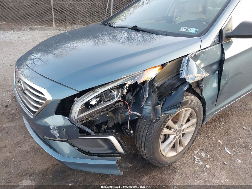 2017 Hyundai Sonata Se VIN: 5NPE24AFXHH446536 Lot: 43996424