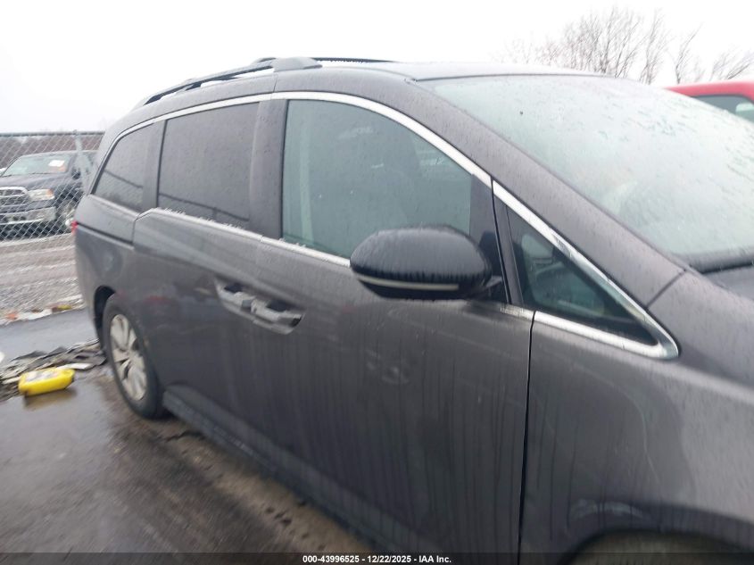 2016 Honda Odyssey Ex-L VIN: 5FNRL5H6XGB076387 Lot: 43996525