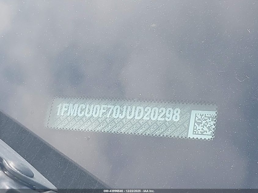 2018 Ford Escape S VIN: 1FMCU0F70JUD20298 Lot: 43996546