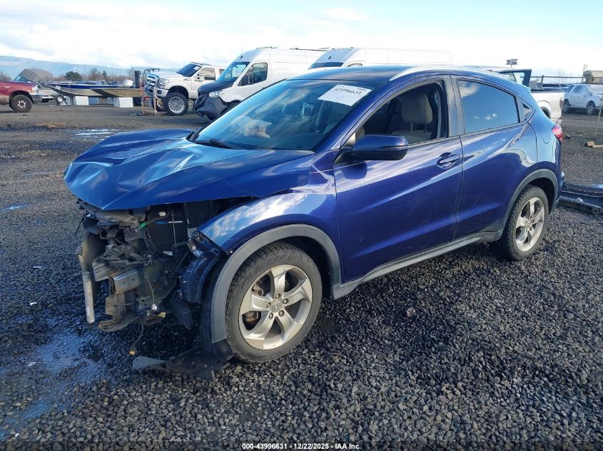 2016 Honda Hr-V Ex-L VIN: 3CZRU6H73GM731104 Lot: 43996631