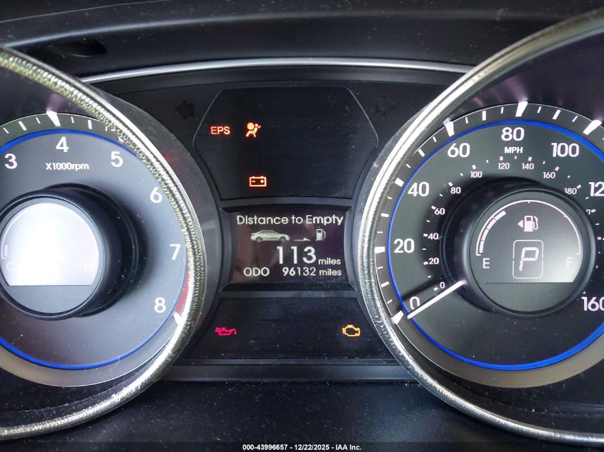 2011 Hyundai Sonata Gls VIN: 5NPEB4AC9BH162814 Lot: 43996657