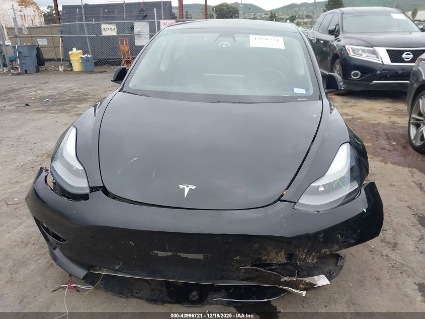 2021 Tesla Model 3 Long Range Dual Motor All-Wheel Drive VIN: 5YJ3E1EB1MF009893 Lot: 43996721