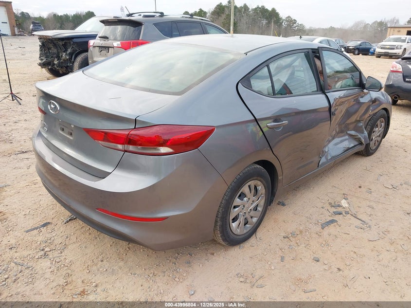 VIN KMHD74LF2JU593919 2018 HYUNDAI ELANTRA SE