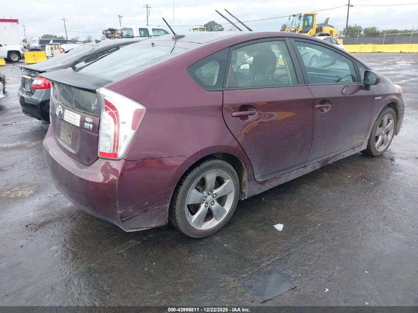 2013 Toyota Prius Three Se VIN: JTDKN3DU9D5576395 Lot: 43996811
