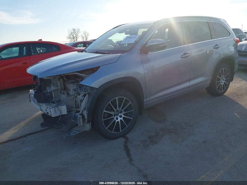 2017 Toyota Highlander Se VIN: 5TDJZRFH8HS476453 Lot: 43996826