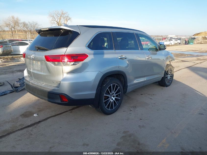 2017 Toyota Highlander Se VIN: 5TDJZRFH8HS476453 Lot: 43996826