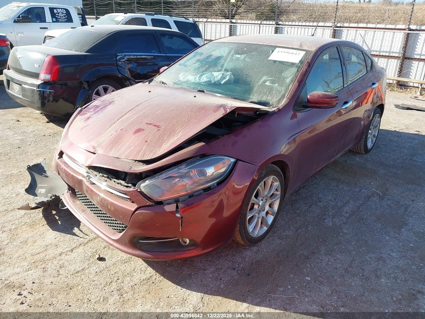 Vin: 1c3cdfcb3fd254146, lot: 44492584, dodge dart limited 20152