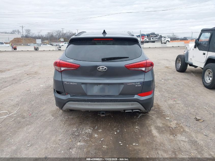 2017 Hyundai Tucson Limited VIN: KM8J3CA26HU372357 Lot: 43996921