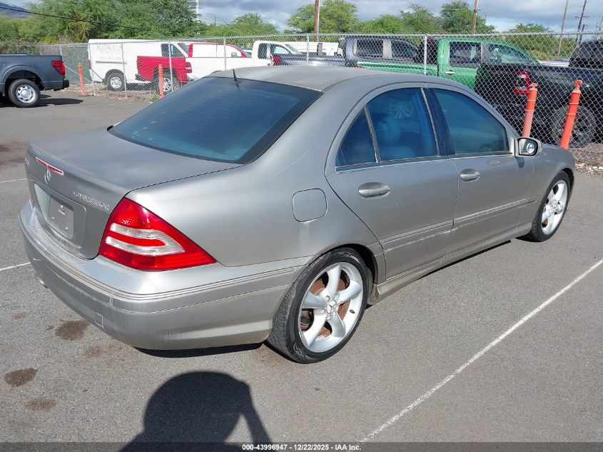 2005 Mercedes-Benz C 230 Kompressor Sport VIN: WDBRF40J65F597454 Lot: 43996947