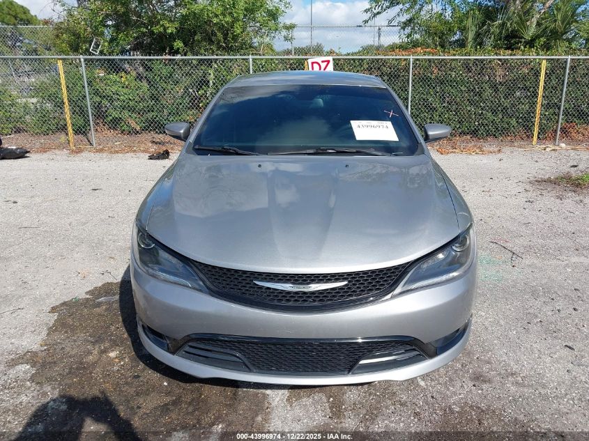 2015 Chrysler 200 S VIN: 1C3CCCBG4FN573015 Lot: 43996974