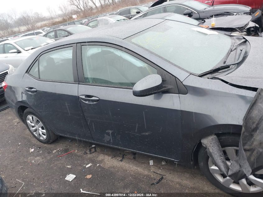 2016 Toyota Corolla Le VIN: 5YFBURHE4GP482277 Lot: 43997014