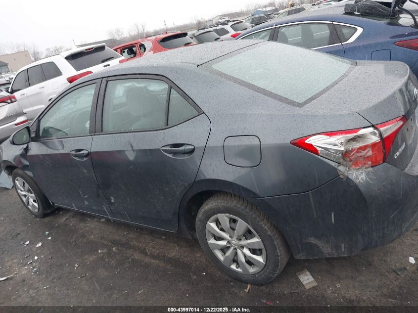 2016 Toyota Corolla Le VIN: 5YFBURHE4GP482277 Lot: 43997014