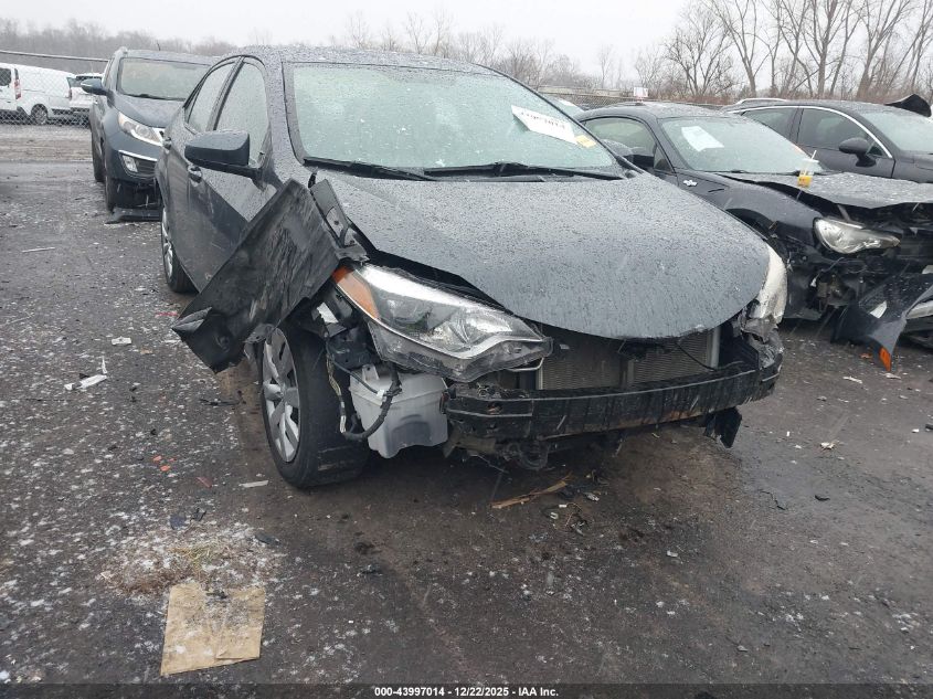 2016 Toyota Corolla Le VIN: 5YFBURHE4GP482277 Lot: 43997014