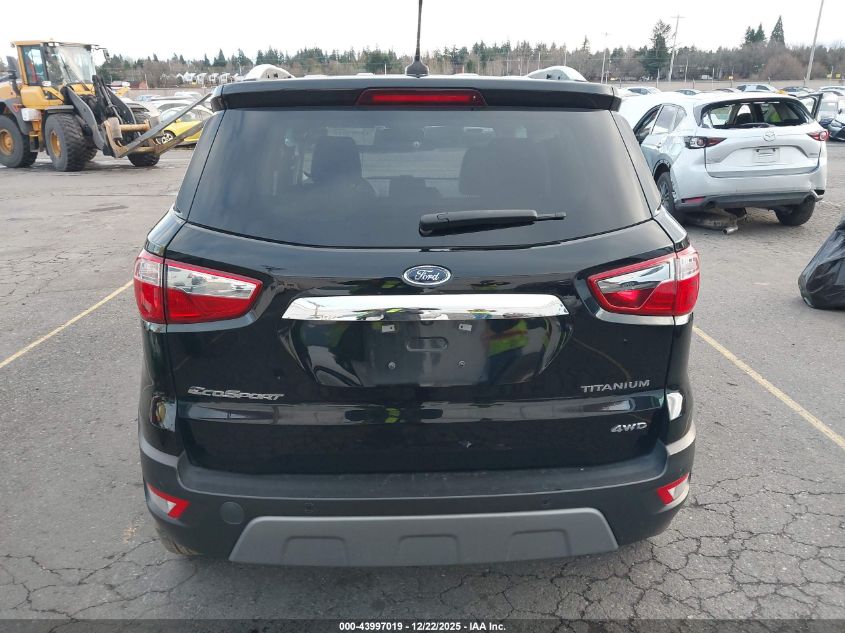 2020 Ford Ecosport Titanium VIN: MAJ6S3KL8LC362521 Lot: 43997019