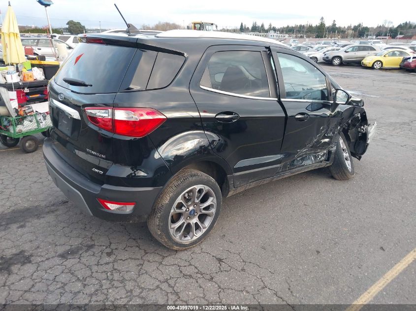 2020 Ford Ecosport Titanium VIN: MAJ6S3KL8LC362521 Lot: 43997019