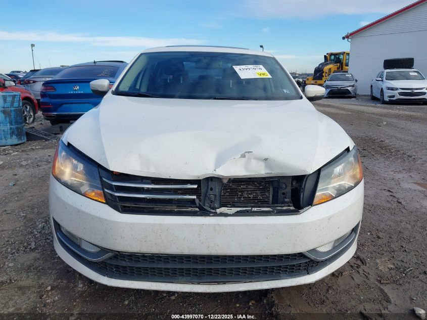 2013 Volkswagen Passat 2.0L Tdi Sel Premium VIN: 1VWCN7A30DC079624 Lot: 43997070