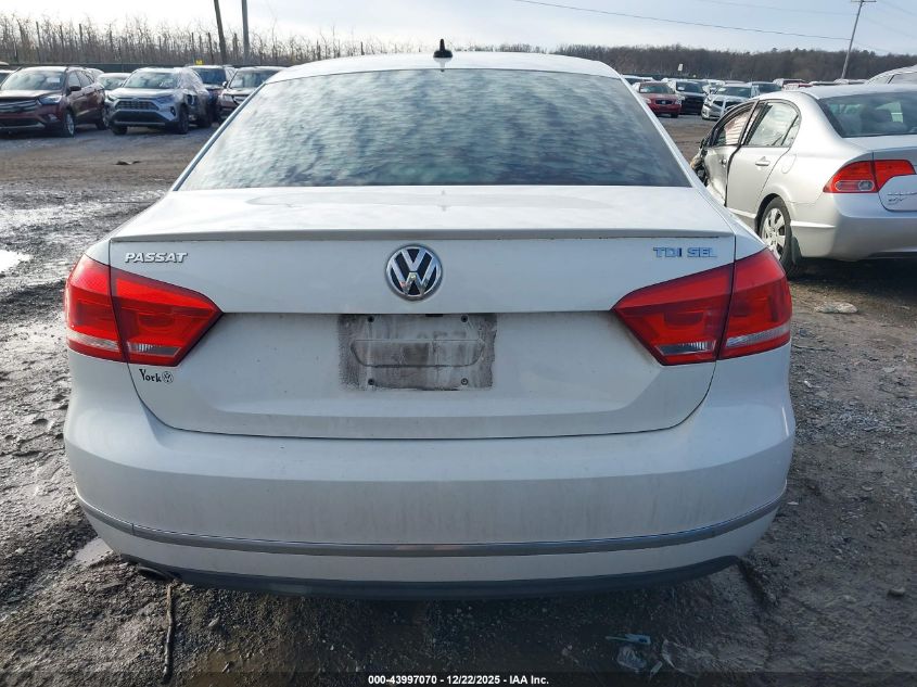 2013 Volkswagen Passat 2.0L Tdi Sel Premium VIN: 1VWCN7A30DC079624 Lot: 43997070
